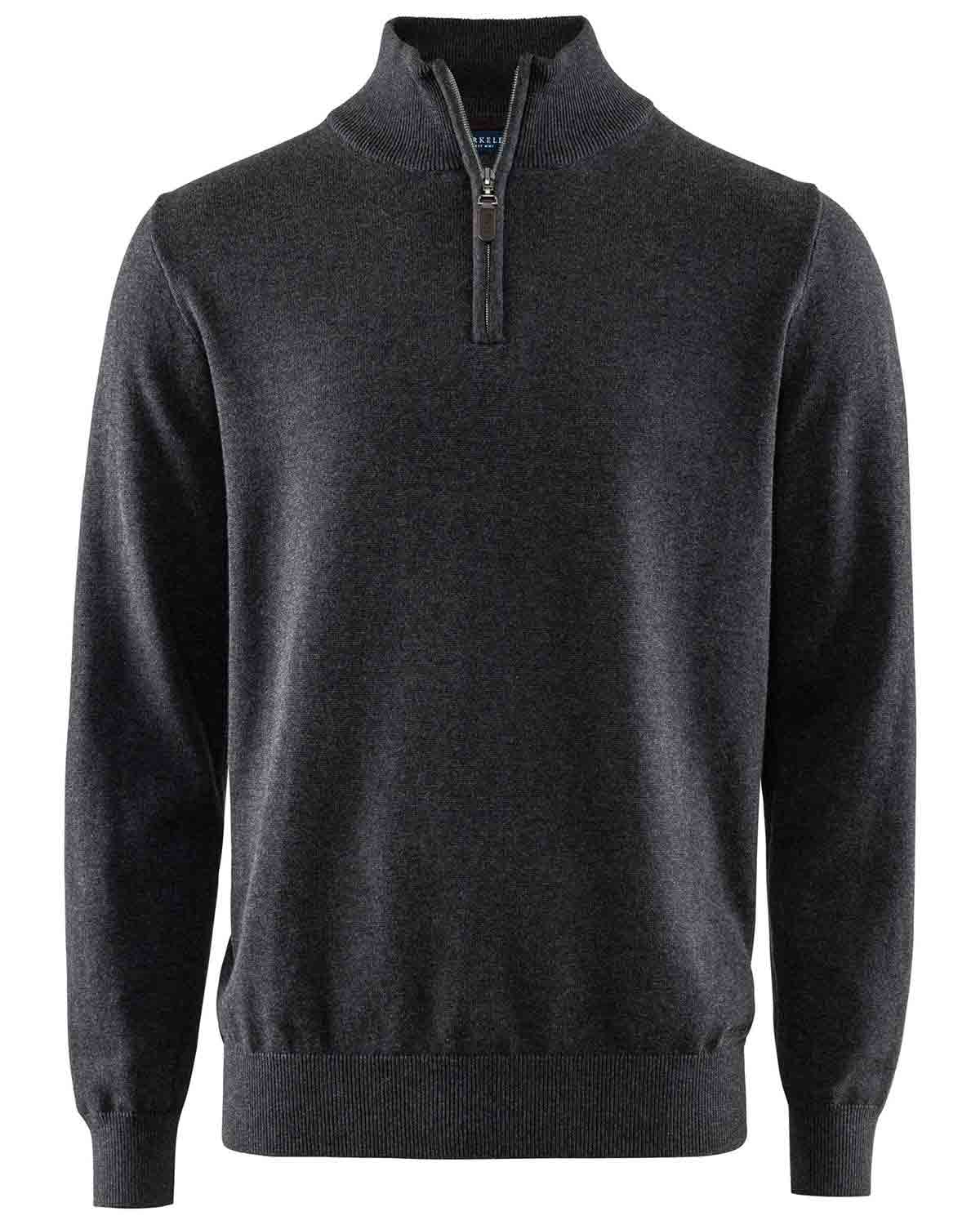 Brockton Zip Sweater Dark Grey